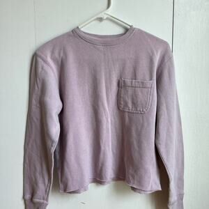 Universal threads lilac cropped crewneck